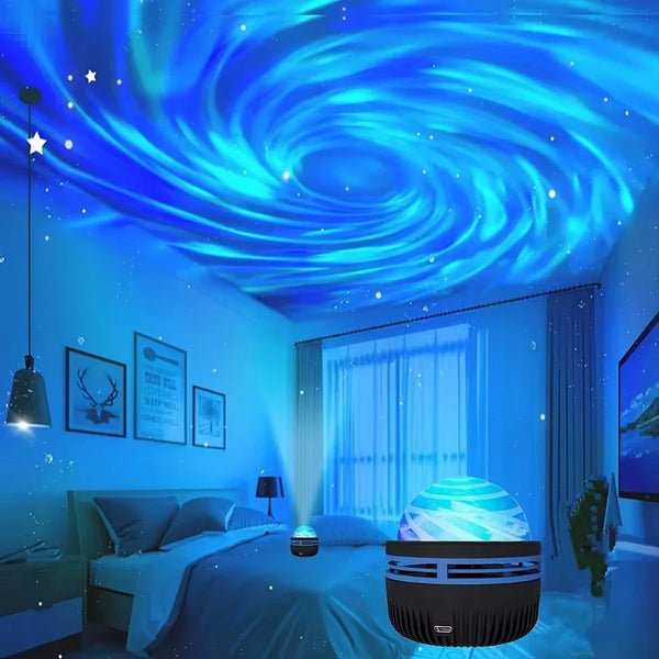 LED Galaxy Projector Light Colorful Galaxy Sky Projector Bedroom Night Light Kids Room Decoration Christmas Party Decoration Led